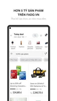 Fado - Săn deal sắm hàng hiệu android App screenshot 0
